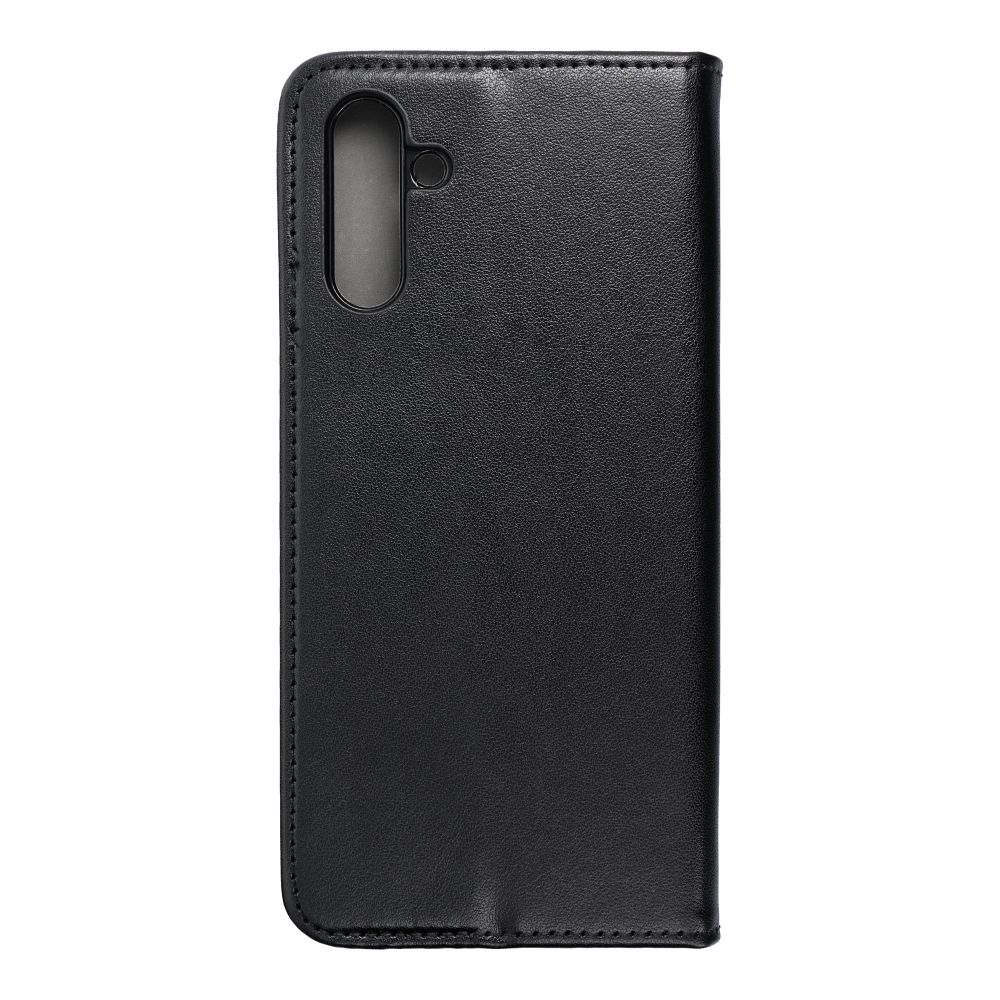 Husa tip carte, compatibila cu Samsung Galaxy A04s / A13 5G, model Smart Magneto Book, piele ecologica, inchidere magnetica, negru
