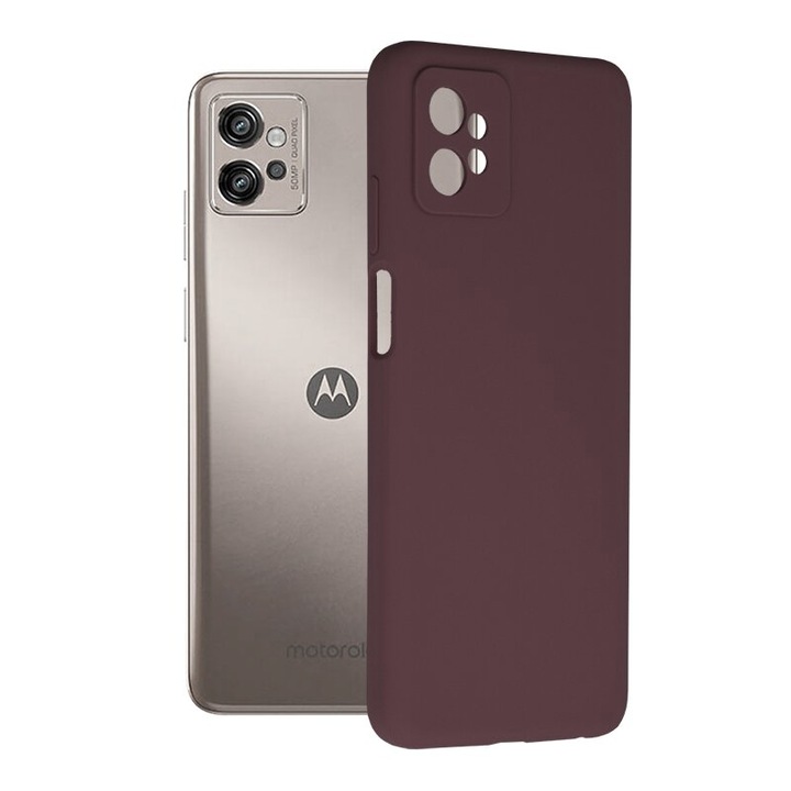 Силиконов калъф за Motorola Moto G32, вътрешност от силикон TPU и микрофибър, защита на камерата, черен