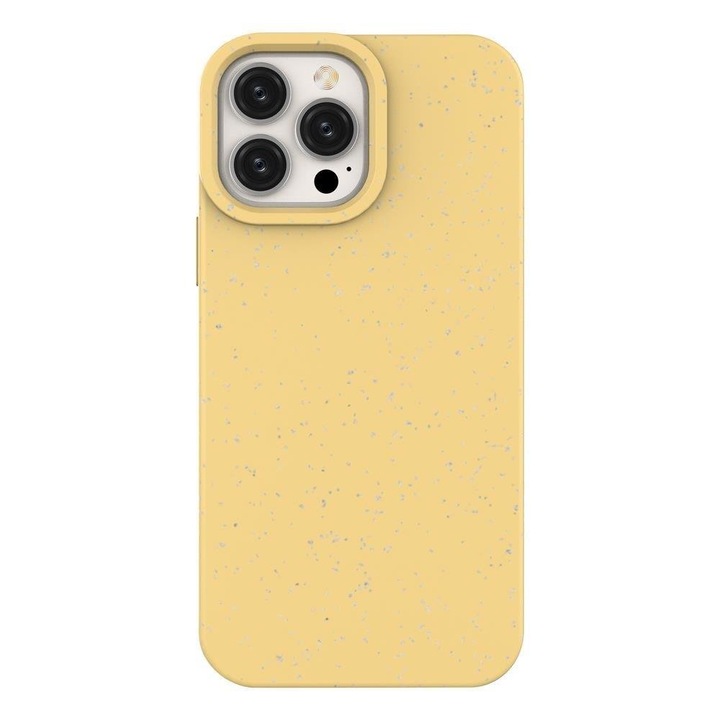 Carcasa biodegradabila Eco Shell compatibila cu iPhone 14 Plus Yellow