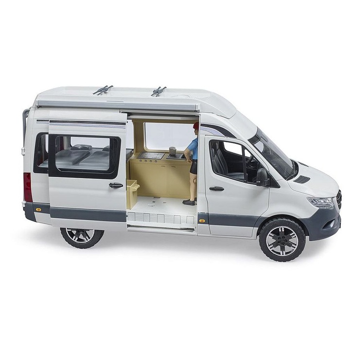 Кемпер Bruder - Camping Mercedes-Benz Sprinter, С фигурка