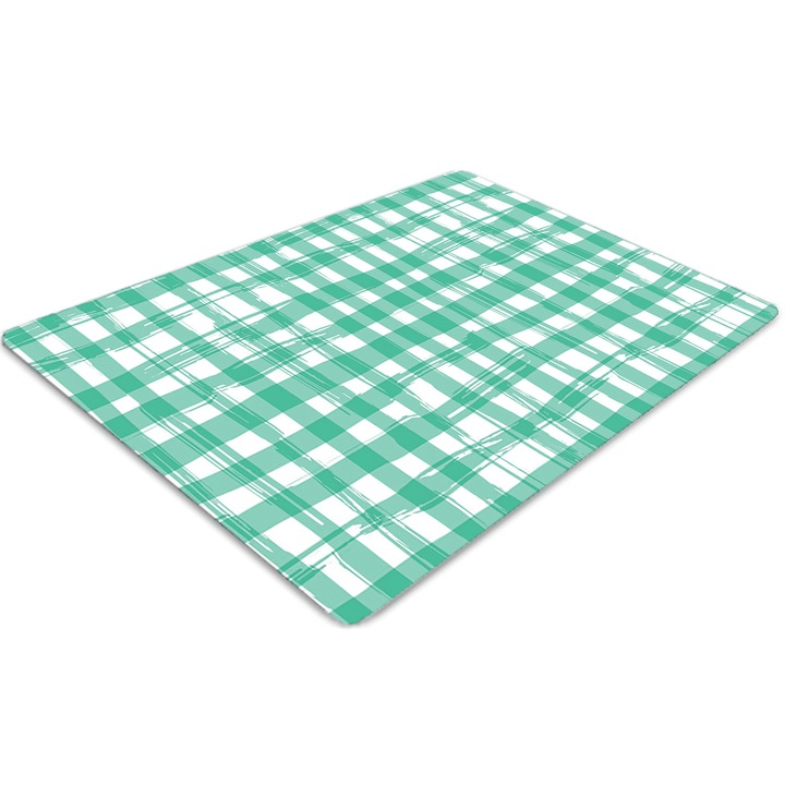 Covor pentru scaun de birou, PVC, grila verde, Verde, 140 cm x 100 cm, 010250310030100029292