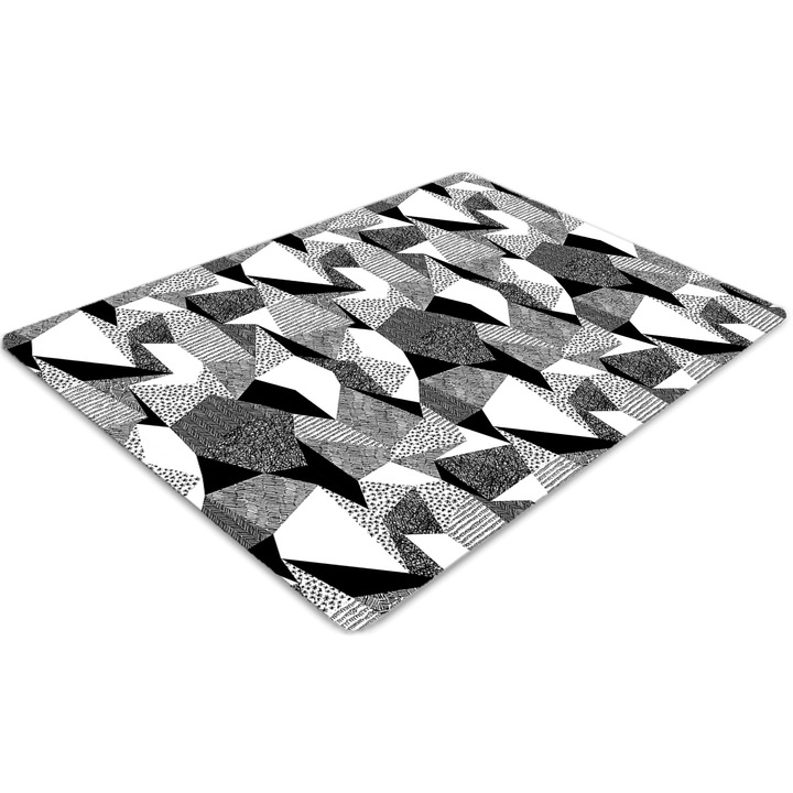 Covor pentru scaun de birou, PVC, pentru a forma, Alb, 140 cm x 100 cm, 010250310030100029320