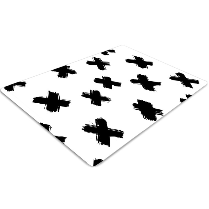 Covor pentru scaun de birou, PVC, x lovituri de perie, Gri, 140 cm x 100 cm, 010250310030100007842