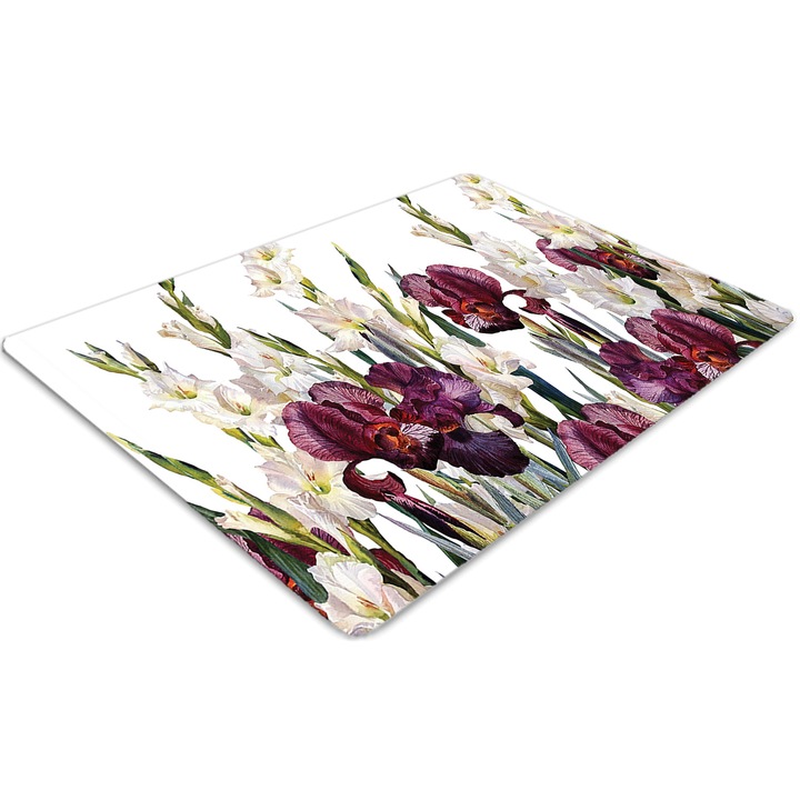 Covor pentru scaun de birou, PVC, vintage meadow, Verde, 140 cm x 100 cm, 010250310030100019454