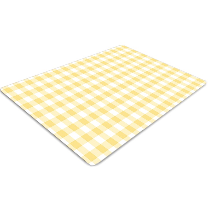 Covor PVC. Tulup. Vinil. Dreptunghi. Grila galbena. Galben. 100 cm x 70 cm. 010250310010100030727