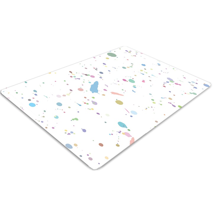 Covor pentru scaun de birou, PVC, culoare, Albastru, 140 cm x 100 cm, 010250310030100029430