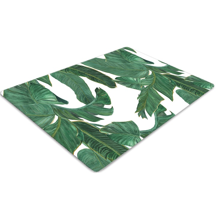 Covor pentru scaun de birou, PVC, paradisul bananelor, Verde, 140 cm x 100 cm, 010250310030100054813
