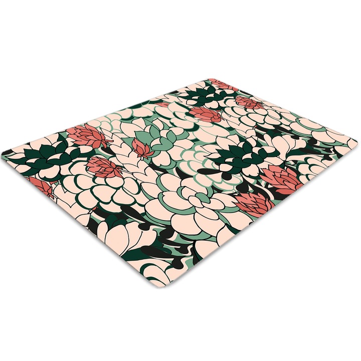 Covor pentru scaun de birou, PVC, scara, Multicolor, 140 cm x 100 cm, 010250310030100012248