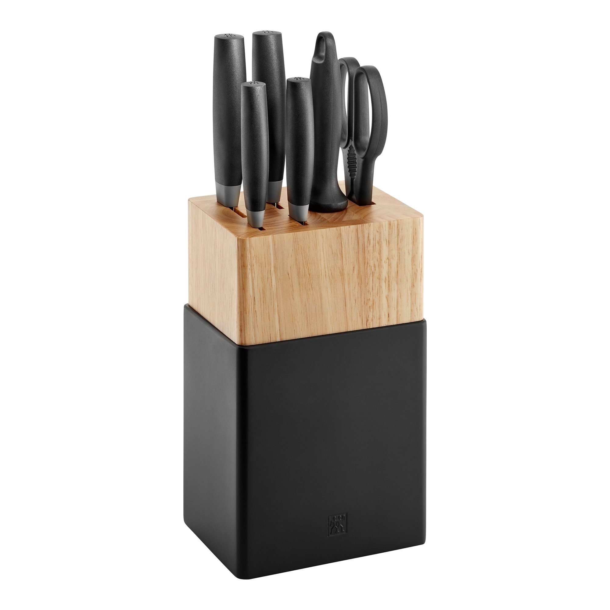 Комплект ножове от 7 части, "Zwilling Now S", черни - Zwilling - eMAG.bg