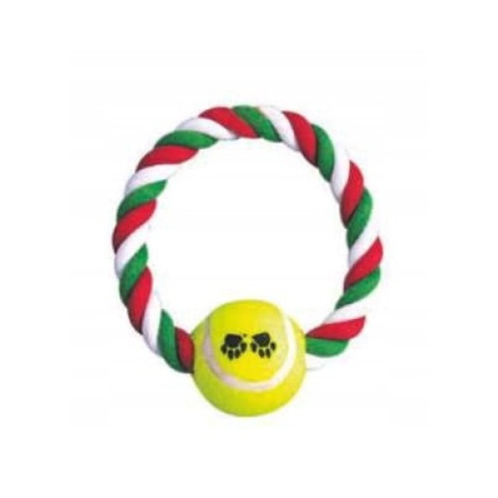 Kutyajáték, Happet, Textil, 23cm, Többszínű