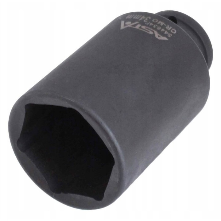 Tubulara impact 19 mm, 1/2", lunga, hex, Asta