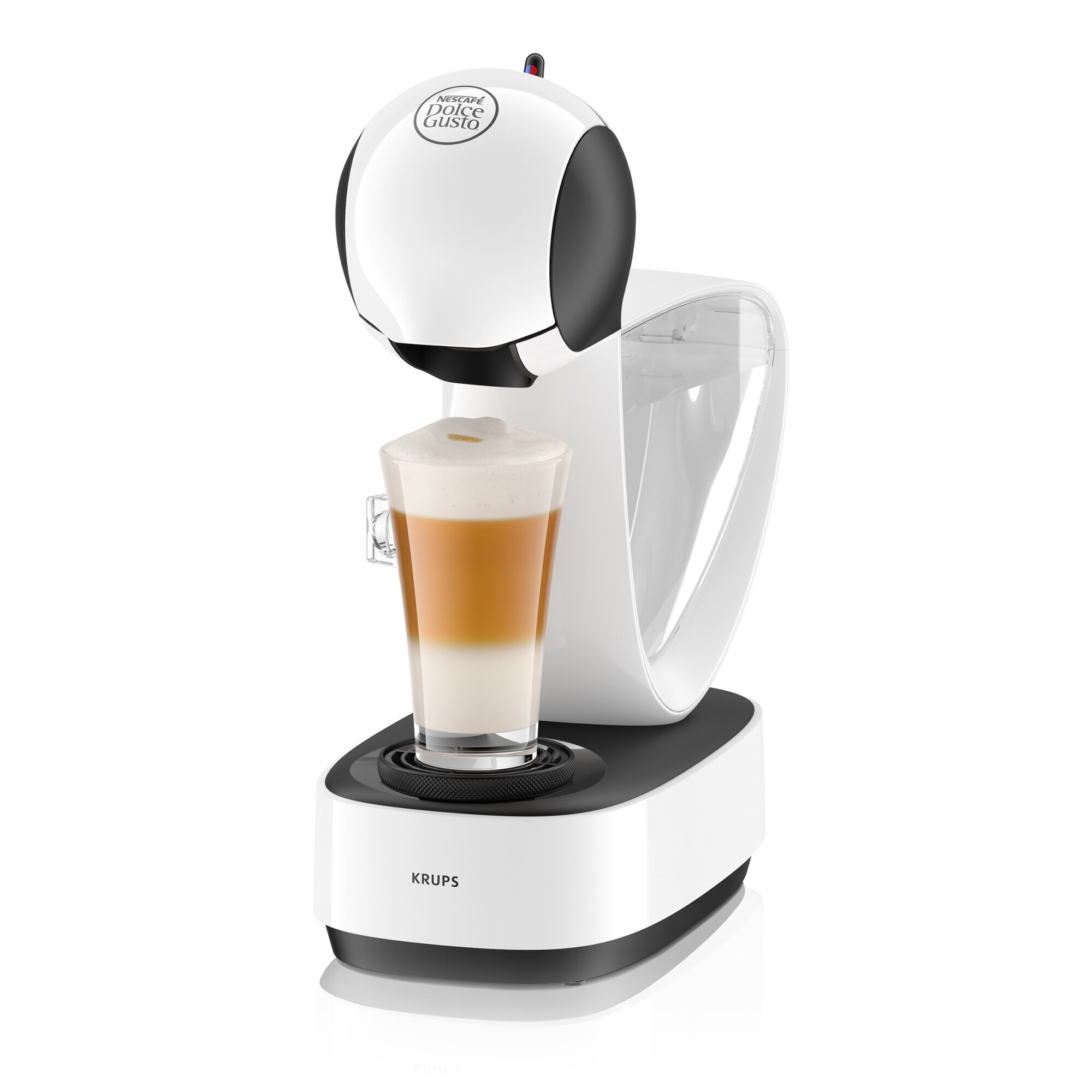 Espressor cu capsule Krups NESCAFÉ® Dolce Gusto® Infinissima KP170110, 1500 W, 15 bari, functie eco, capacitate rezervor 1.2 L, alb