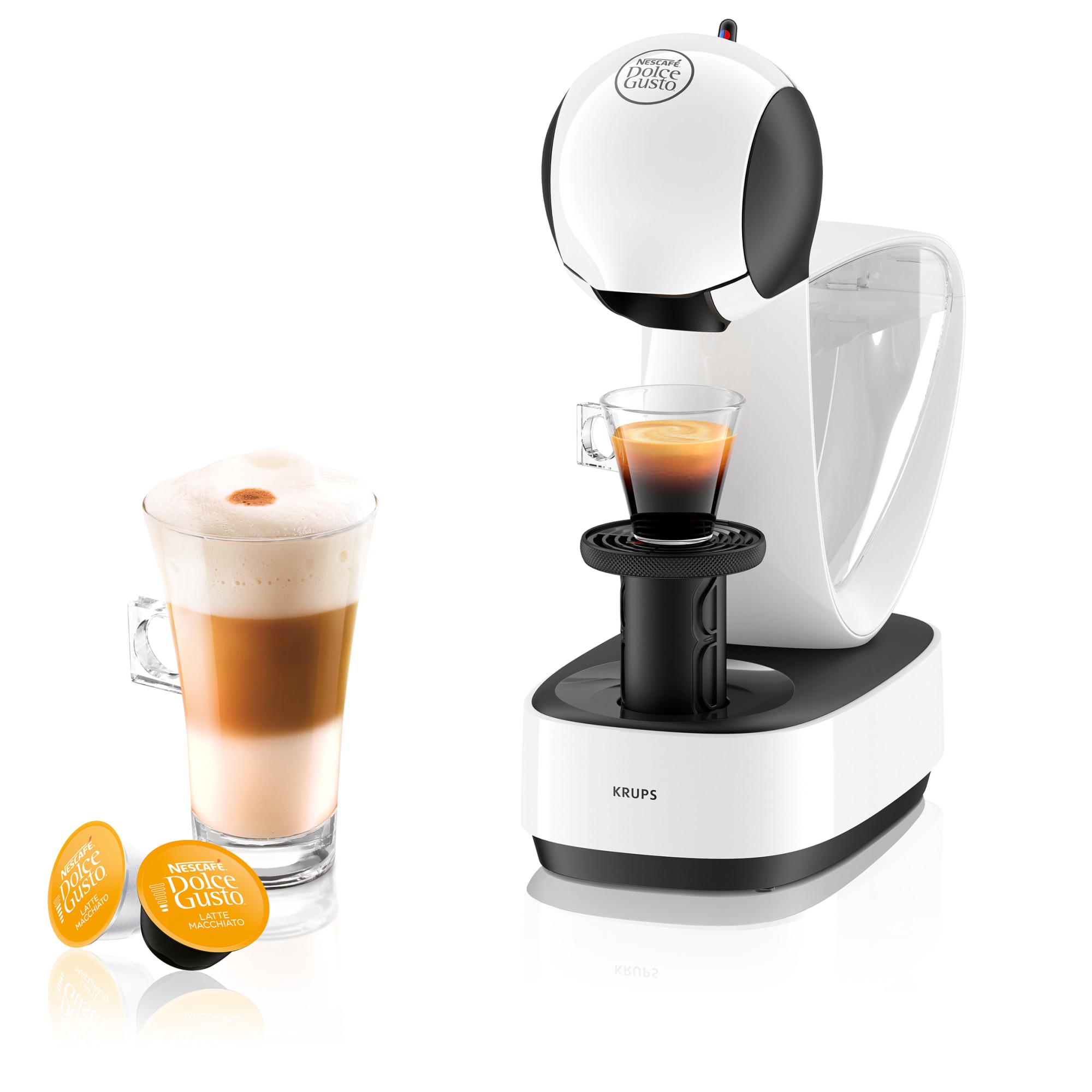 Cafetera cápsulas DeLonghi Infinissima, Nescafé Dolce Gusto, Máquina de  café eléctrica en cápsulas, 1,2 L, 15 bares, estilo moderno, diseño  estrecho 15 cm, bandeja regulable 3 alturas, modo Eco - AliExpress