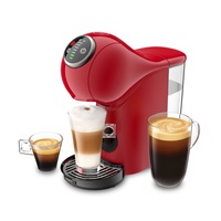 Espressor KRUPS cu capsule NESCAFÉ Dolce Gusto Genio S Plus KP340510, 1500W, 15 bari, rezervor de 0.8L, Bauturi calde si reci, Rosu