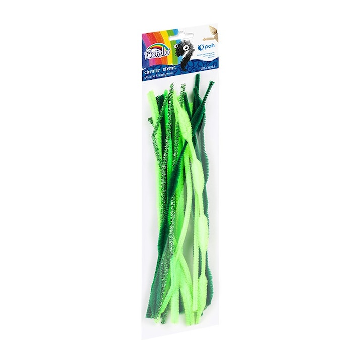 Креативни аксесоари Fiorello GR-CH018, зелена плюшена тел, 30 см, 20 бр./компл.