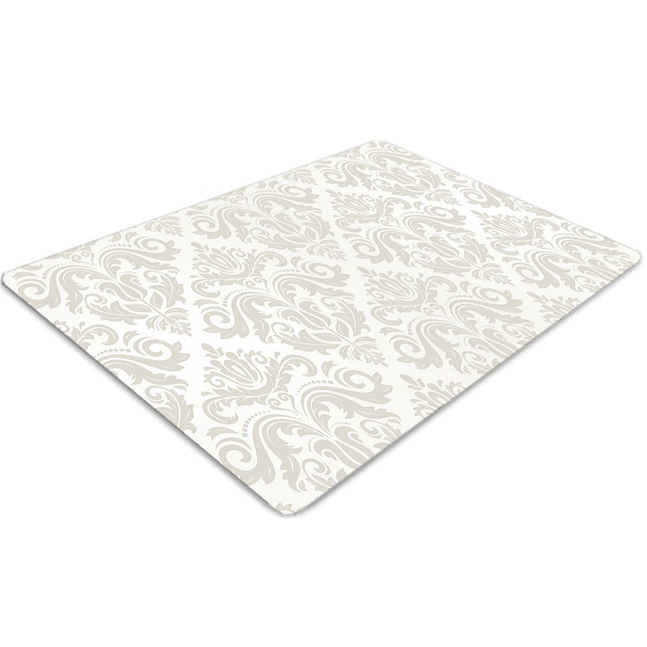 Covor pentru scaun de birou, PVC, model oriental, Verde, 140 cm x 100 cm, 010250310030100030226