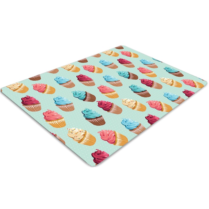 Covor pentru scaun de birou, PVC, briose briose, Verde, 140 cm x 100 cm, 010250310030100030294