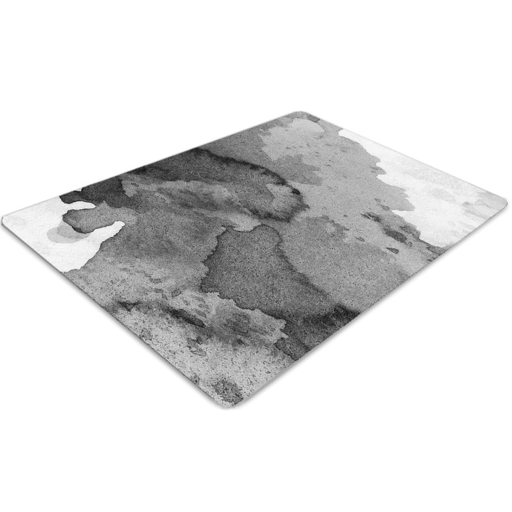 Covor pentru scaun de birou, PVC, abstractizare, Gri, 140 cm x 100 cm, 010250310030100013323