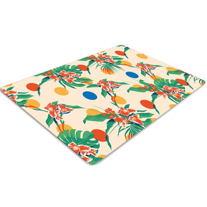 Covor pentru scaun de birou, PVC, apusul, Multicolor, 140 cm x 100 cm, 010250310030100054776