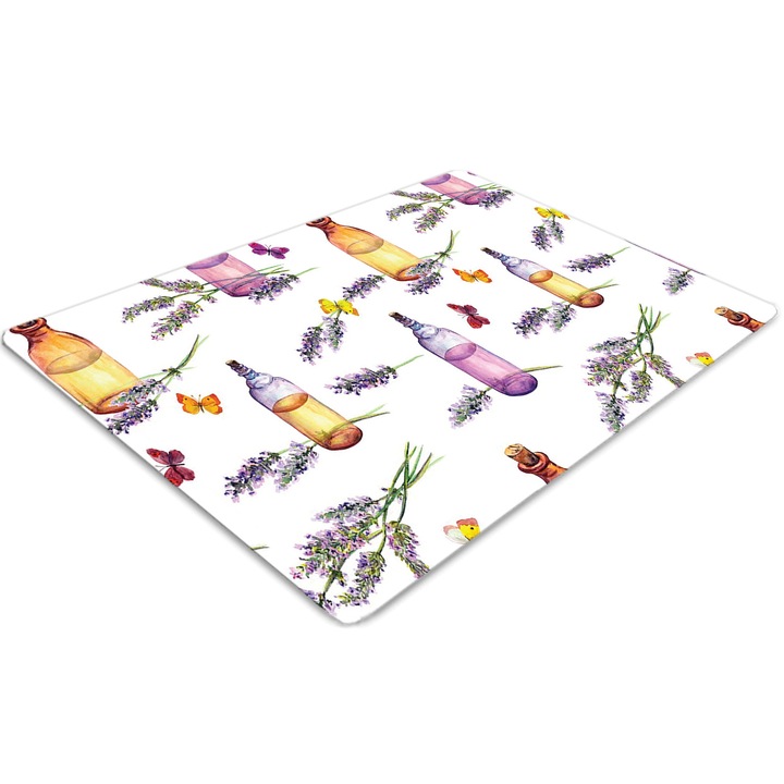 Covor pentru scaun de birou, PVC, ulei de lavanda, Verde, 140 cm x 100 cm, 010250310030100012897