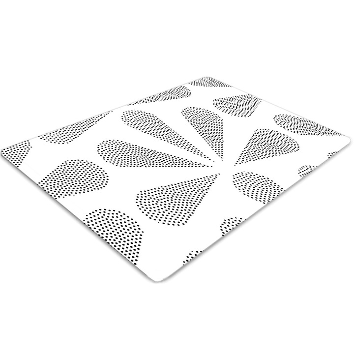 Covor pentru scaun de birou, PVC, design clasic, Gri, 140 cm x 100 cm, 010250310030100013110