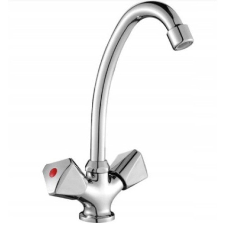 Álló konyhai mosogató csaptelep Norm króm