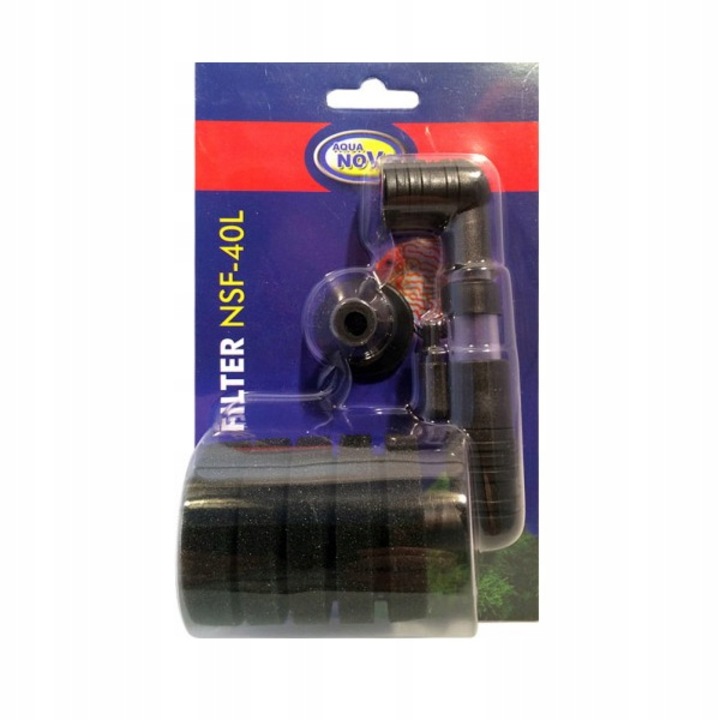 Filtru burete pentru acvariu, Aqua Nova, NSF-40L, Negru