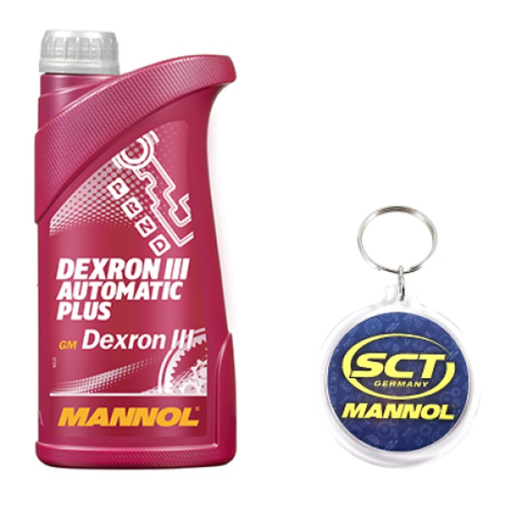 Set de Ulei Auto Mannol Dexron Iii Automatic Plus- 1L cu Breloc Mannol