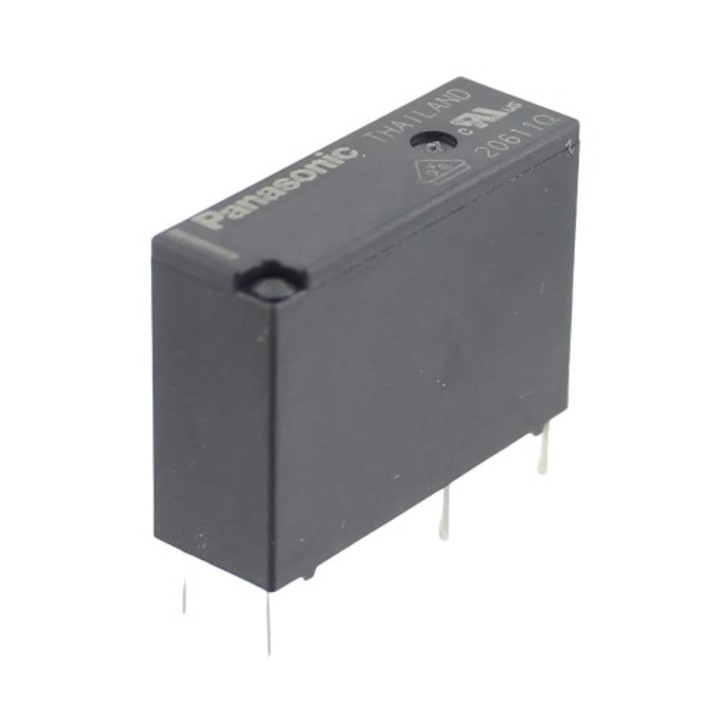 Releu miniatura, 24V DC, 5A, serie ALDP, PANASONIC, ALDP124, T118538 ...