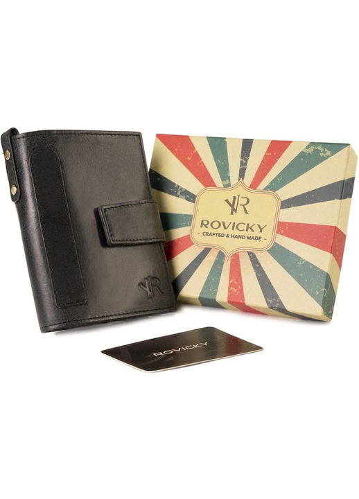 Portofel barbati, Rovicky, Naingu, neagra, One size
