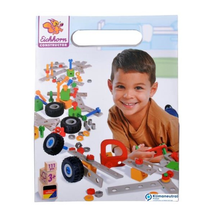 Set construit, Eichhorn, Lemn, Multicolor