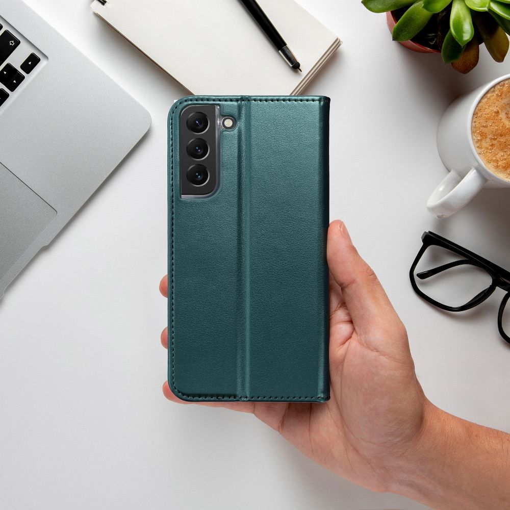 Husa Flip pentru Samsung Galaxy A17 4G / A17 5G, tip carte cu inchidere magnetica, Verde