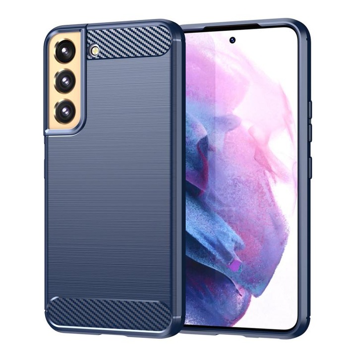 Гъвкав карбонов калъф, съвместим с Samsung Galaxy A54 5G Blue