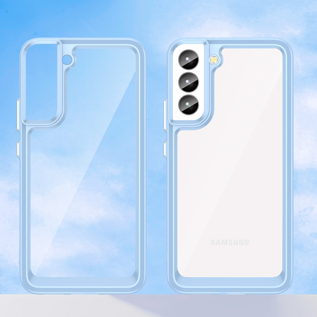 Carcasa Outer Space compatibila cu Samsung Galaxy S23 Plus Blue