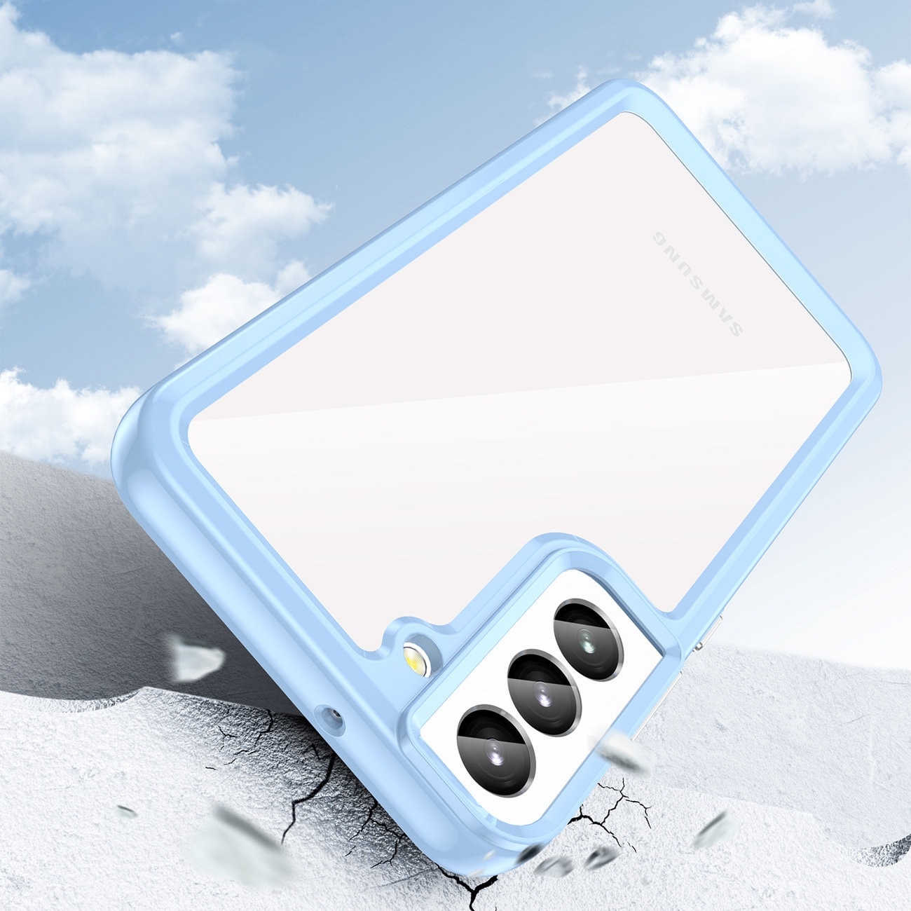 Carcasa Outer Space compatibila cu Samsung Galaxy S23 Plus Blue