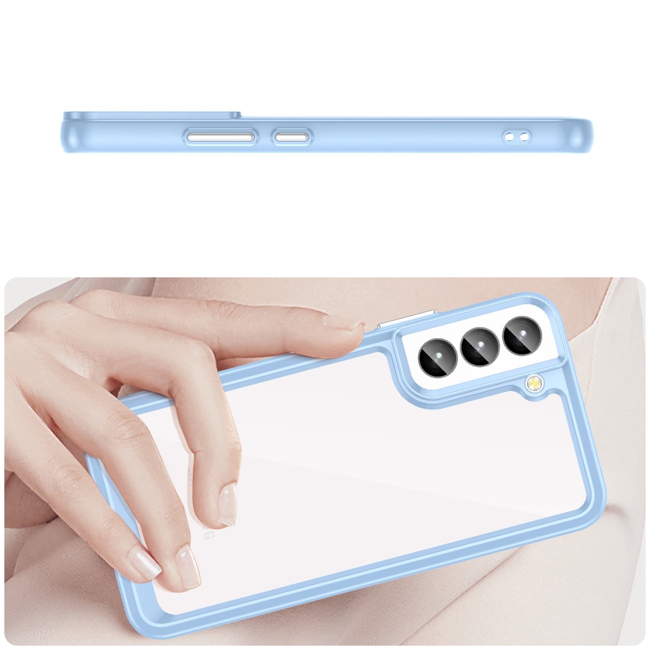 Carcasa Outer Space compatibila cu Samsung Galaxy S23 Plus Blue
