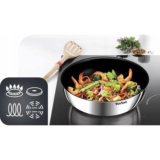 Комплект от 3 части Tefal Ingenio Emotion, тиган 24/28 см, подвижна ...
