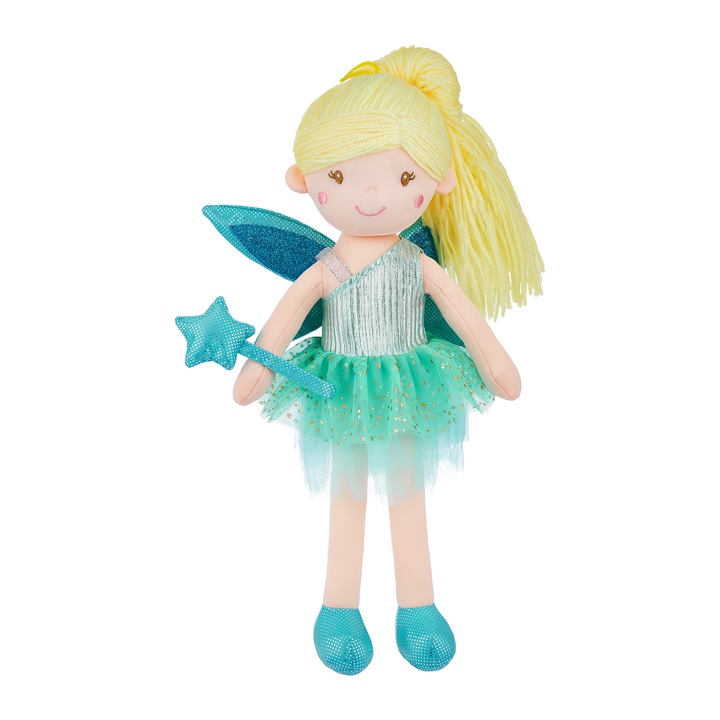 Papusa zana, Smily Play, Material textil, 18luni+, Multicolor