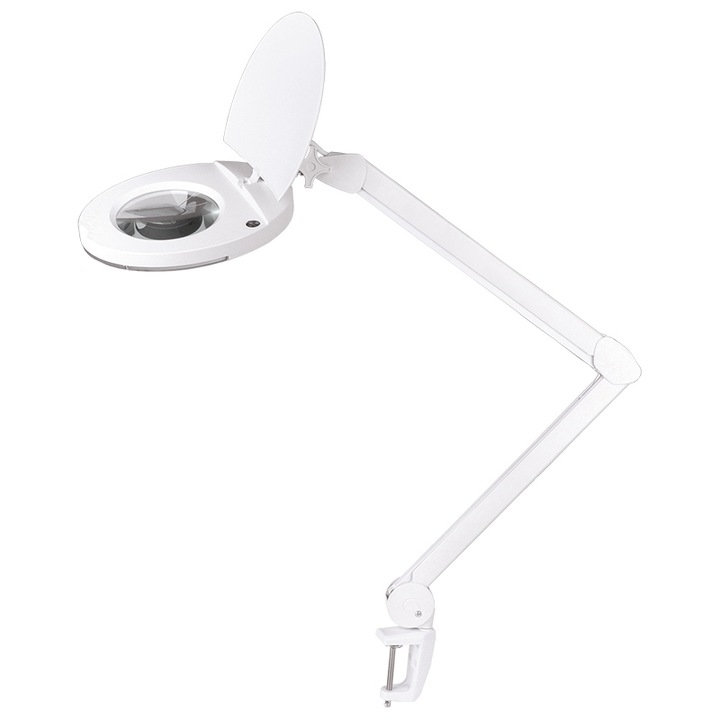 Lampa cu lupa pentru masa 5 Dioptrii 8W Rebel, 6500K, NAR0463-2