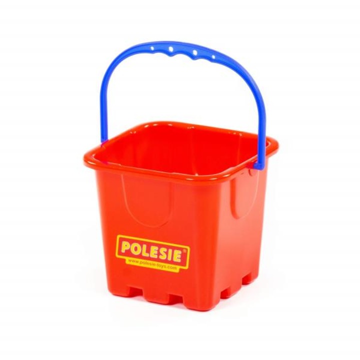 Galetusa pentru nisip, Polesie, Plastic, Rosu/Albastru