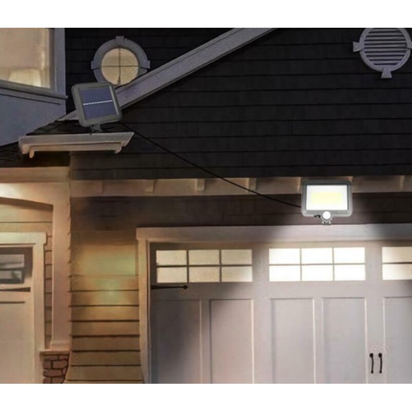 Set 4 x Proiector Solar 120 LED cu senzor de miscare 3 moduri de ...