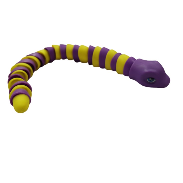 Figurina, Fidget, Plastic, Mov/Galben, 30 cm