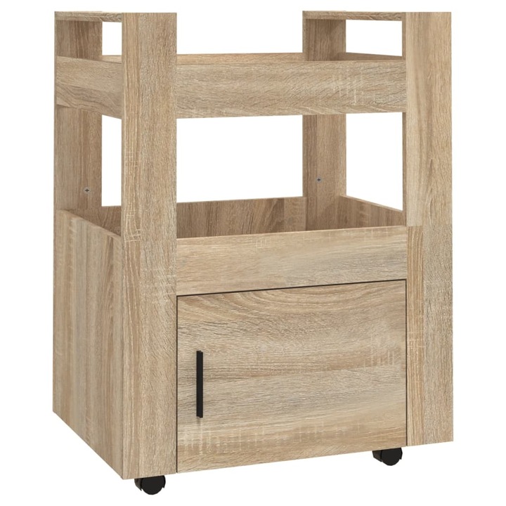 VidaXL sonoma tölgy szerelt fa zsúrkocsi 60 x 45 x 80 cm 816827
