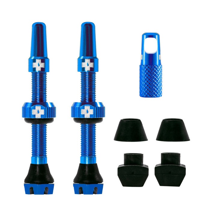Set 2 valve Tubeless Muc-Off V2 44mm Albastre
