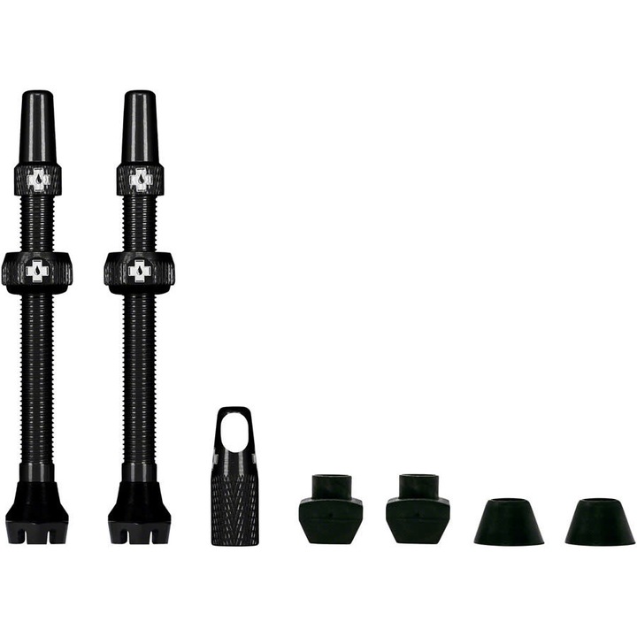 Set 2 valve Tubeless Muc-Off V2 80mm Negre