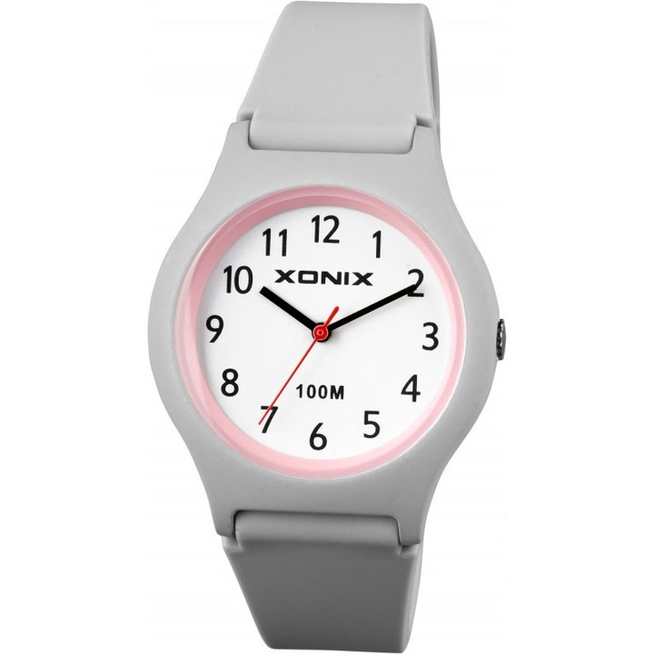 Ceas copii Xonix, ZXX83991Q/1, analog, antialergic, WR 100 m, Gri