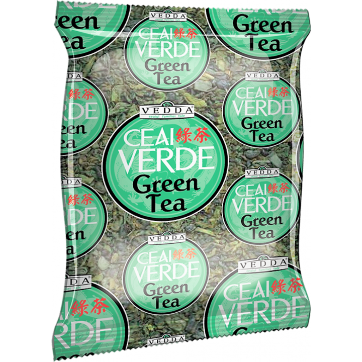 Ceai verde "Camellia sinensis" frunze vrac la punga, 100gr, Vedda