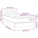 vidaXL világosszürke szövet rugós ágy matraccal 80 x 200 cm 3140809