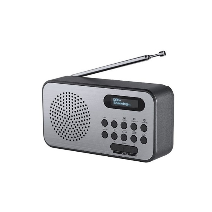 Radio digital, Thomson, DAB, Jack 3.5mm, Negru/Gri