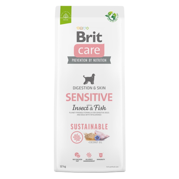 Суха храна за кучета Brit Care Sustainable Sensitive, 12 кг